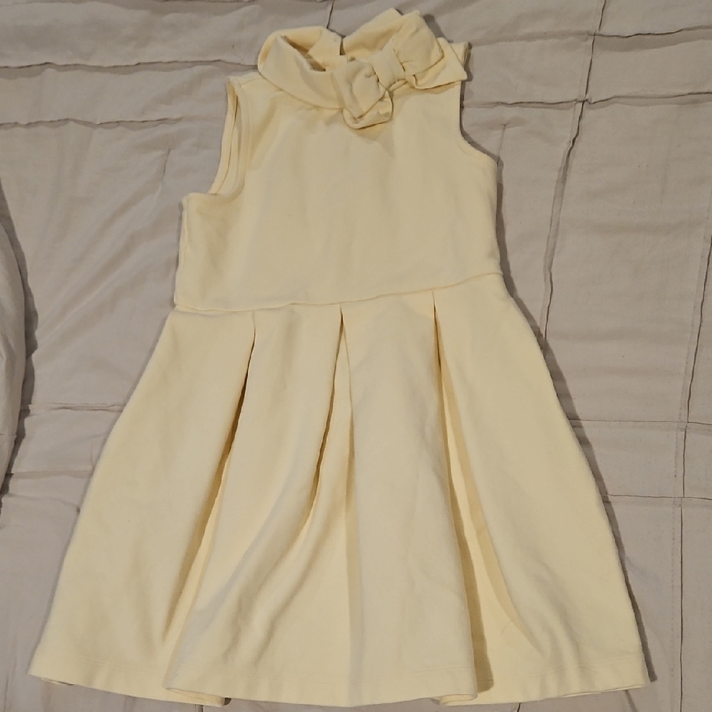 Charming Cream Sleeveless Kids Dress